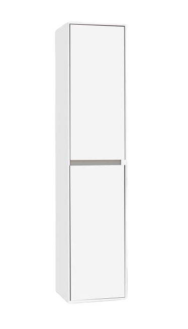 Badkamer kolomkast Luzi Compact 160x35x35 greeploos hoogglans wit