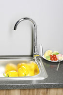 Keukenkraan met draaibare uitloop Aqualine Lotta chroom