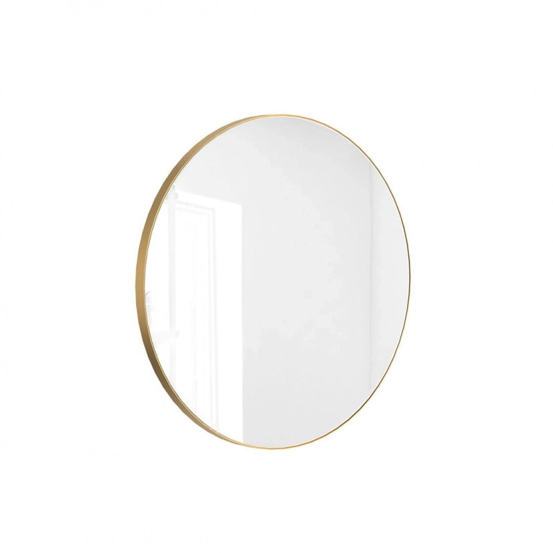 Ronde spiegel met gouden rand Massi Valo