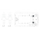 Buiten zwembad met massage 400x228x131cm Sanotechnik Ibiza