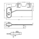 Toilet bidetset onderdouche voor montage achteraf koud water