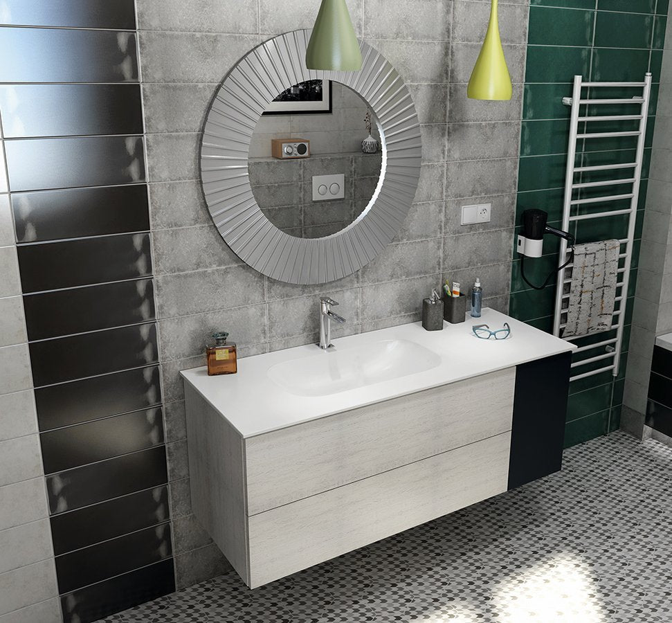 Badkamerspiegel Sapho Pride Frame Ø 90 cm Neutraal — wandmontage