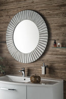 Pride spiegel met frame 90cm rond Zilver