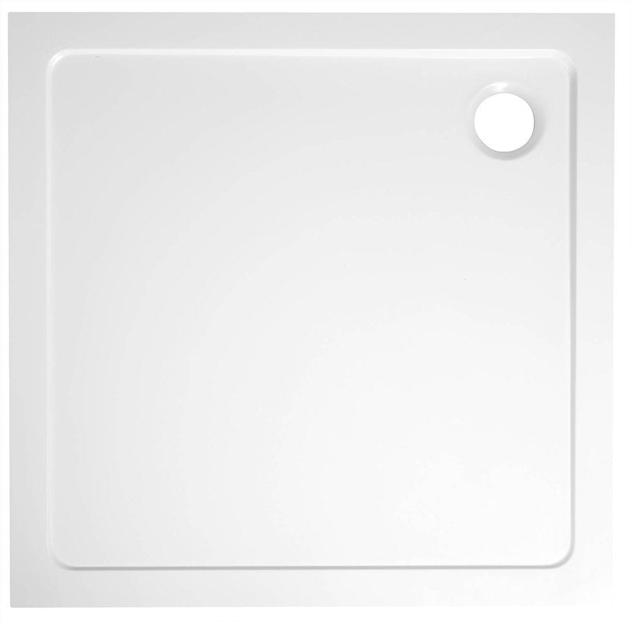 Douchebak 80 x 80mineraalmarmer Aqualine Tecmi