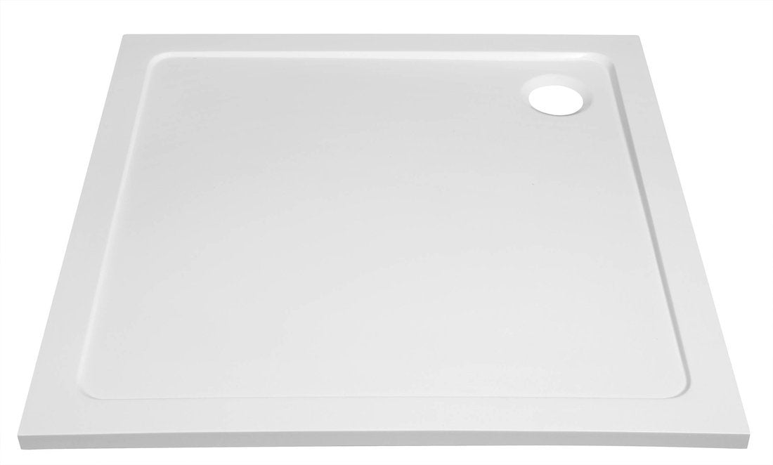 Douchebak 80 x 80mineraalmarmer Aqualine Tecmi