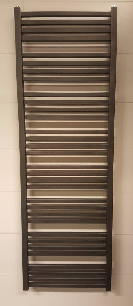 Radiator Luzi Block 150x50cm vierkante spijlen grafiet