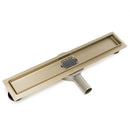 Douchegoot met rooster Rea glans goud met flens