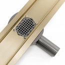 Douchegoot met rooster Rea glans goud met flens