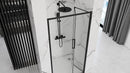Douche vouwdeur mat zwart Rea Rapid Fold antikalk coating