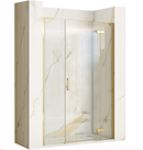 Douche nisdeur met paneel en draaideur REA Hugo goud