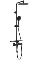 Complete doucheset met thermostaatkraan Mike mat zwart