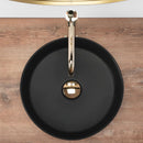 Waskom keramiek Sami rond 36cm mat zwart