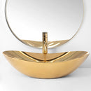 Waskom Royal glans goud 60x36x13