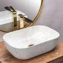 Opzet wastafel waskom Rea Belinda marmerlook