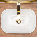 Opzet wastafel waskom Rea Belinda marmerlook