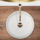 Waskom marmerlook mat wit Sami rond 36cm