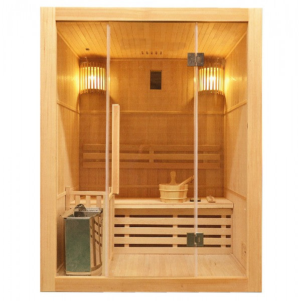 Finse sauna Riga 150x120x190 3 persoons incl. oven