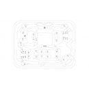 Whirlpool buitenbad Fiji Sterling Silver 210x160x80