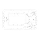 Buiten zwembad met massage 400x228x131cm Sanotechnik Ibiza