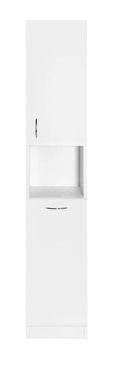 Hoge kolomkast twee deuren 30x30x180cm Simplex Eco met wasmand