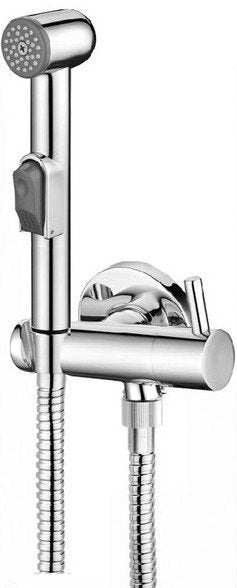 Bidet set inclusief slang en houder chroom