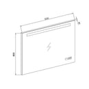 Luzi badkamer spiegel met LED verlichting, radio en Bluetooth