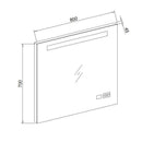 Luzi badkamer spiegel met LED verlichting, radio en Bluetooth