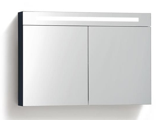 Spiegelkast 100x70 met LED verlichting en stopcontact Antraciet