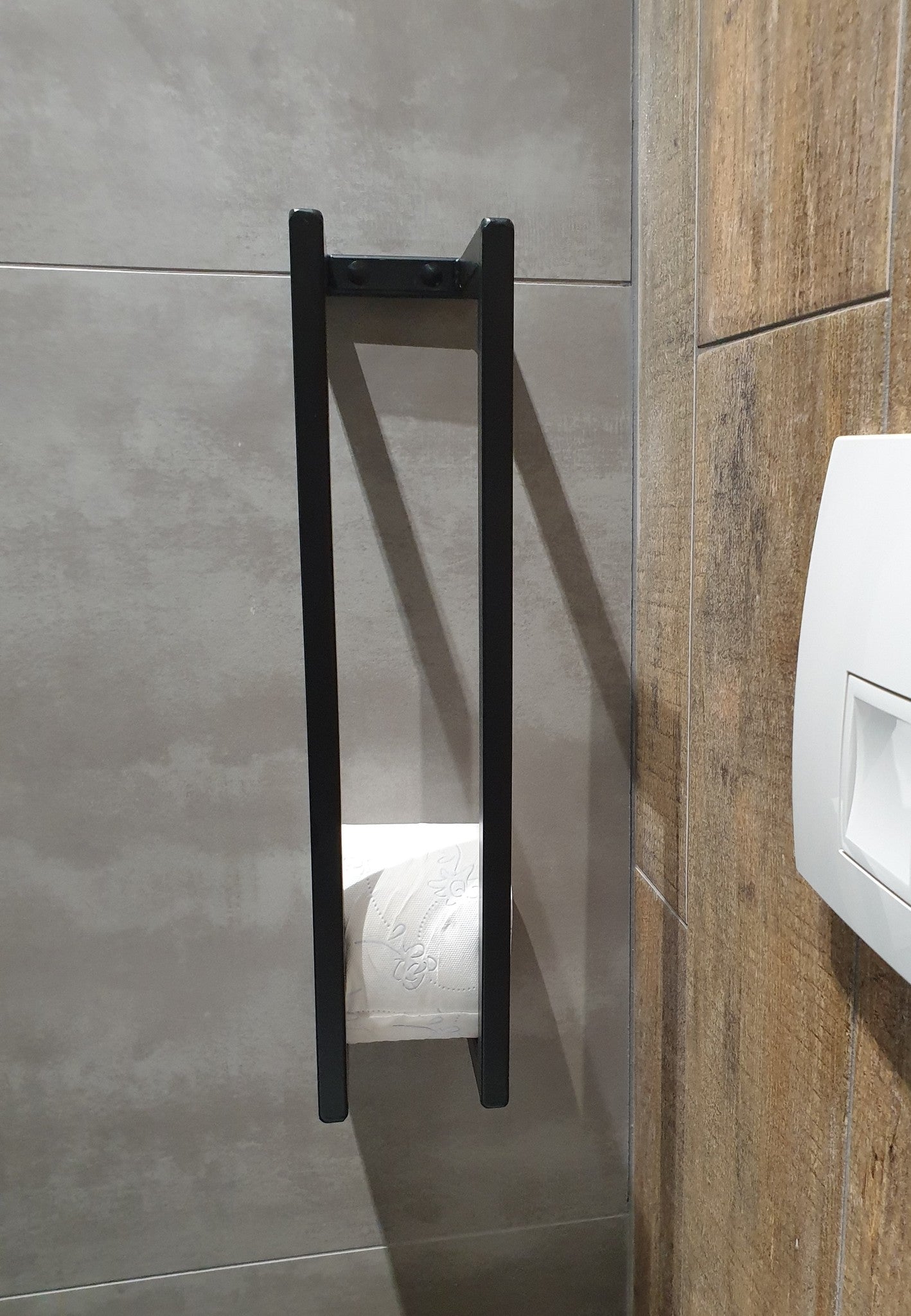 Toiletrolhouder Staal 45x10x13cm Geborsteld Goud