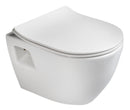 Hangende toiletpot Paula wit 35,5x35,5x50 wandcloset met spoelrand