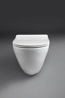 Hangende toiletpot Paula wit 35,5x35,5x50 wandcloset met spoelrand