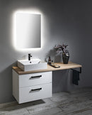 Wastafel onderkast Vega 52cm twee laden softclose met greep