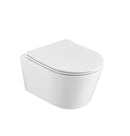 Luzi compact rimfree verkort toilet zonder spoelrand incl. slim softclose zitting