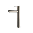 Hoge wastafel kraan Luzi rond gun metal uitloop 22cm